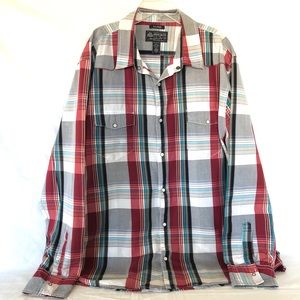 Button down plaid shirt